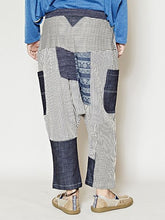 ヒッコリーパッチワークMEN'Sサルエルパンツ