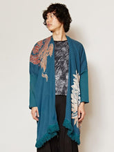 yul トライバルフラワーMEN'Sフリンジカーディガン