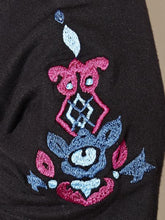 yul エスニック刺繍入りショートカーディガン