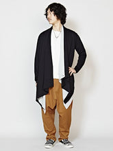 バイカラードレープMEN'Sカーディガン