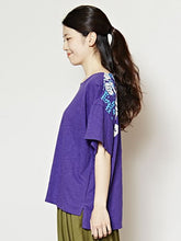 フォークロアプリント スラブジャージＴシャツ