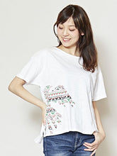 フォークロアプリント スラブジャージＴシャツ