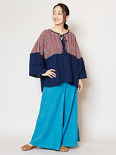 フォークロア刺繍フレアスリーブトップス