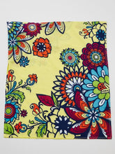 UVカット加工フード付きストール ヒッピーフラワー