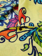 UVカット加工フード付きストール ヒッピーフラワー