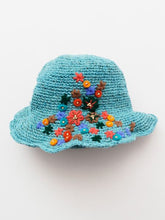 花刺繍ヘンプコットンハット