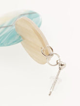 アクリルウッド立体ピアス