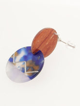 アクリルウッド立体ピアス