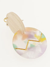 アクリルウッド立体ピアス