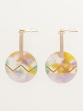アクリルウッド立体ピアス
