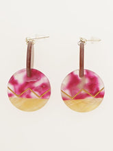 アクリルウッド立体ピアス