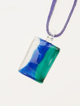 HAND MADE ガラス細工 スクエアネックレス