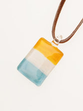 HAND MADE ガラス細工 スクエアネックレス