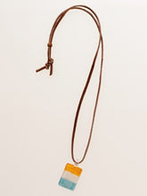 HAND MADE ガラス細工 スクエアネックレス