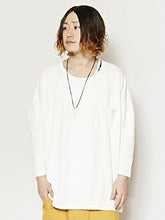 yul ヘンプコットンMEN'Sポケット付きトップス