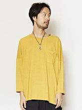 yul ヘンプコットンMEN'Sポケット付きトップス