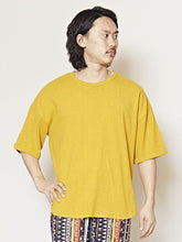 yul ヘンプコットンMEN'Sハーフスリーブトップス