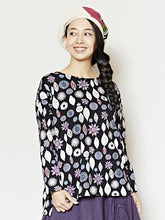 yul ボタニカル柄スラブジャージＴシャツ