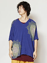 yul 曼荼羅模様トップス＆無地タックトップセット MEN'Sアンサンブル