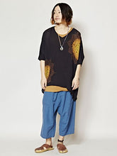 yul 曼荼羅模様トップス＆無地タックトップセット MEN'Sアンサンブル