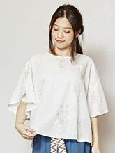 yul ボタニカル刺繍トップス
