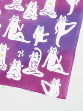 注染手ぬぐい ヨガねこ