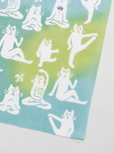 注染手ぬぐい ヨガねこ