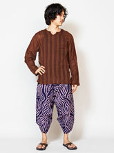 和モダン柄 変形MEN'Sサルエルパンツ