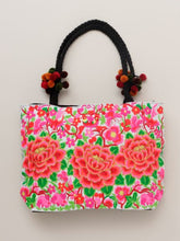 モン族花刺繍BIGトートバッグ