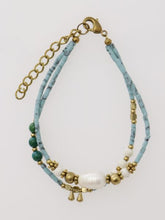 フロストビーズ2連ブレスレット